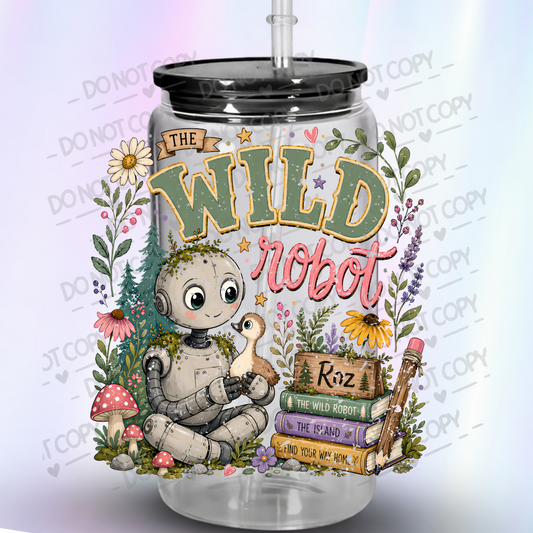 The Wild Robot Roz Floral This is a UV DTF Decal