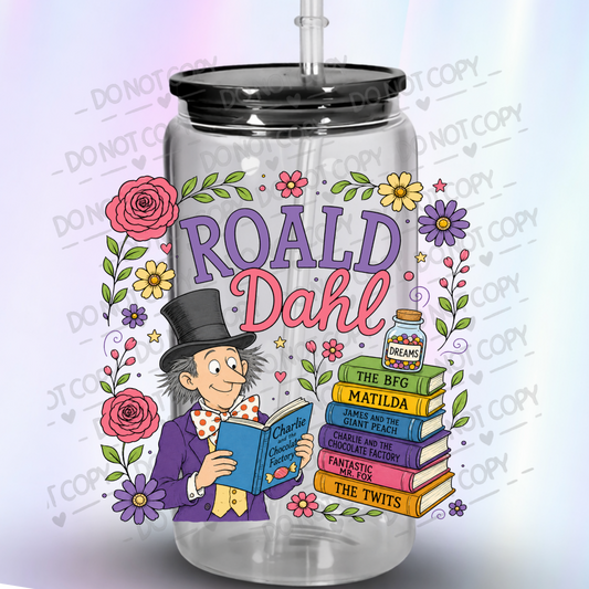 Roald Dahl Book Stack UV DTF Decal