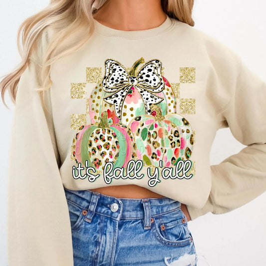 It's Fall yall Pumpkins DTF Print (Fabrics only) 2$ print deal