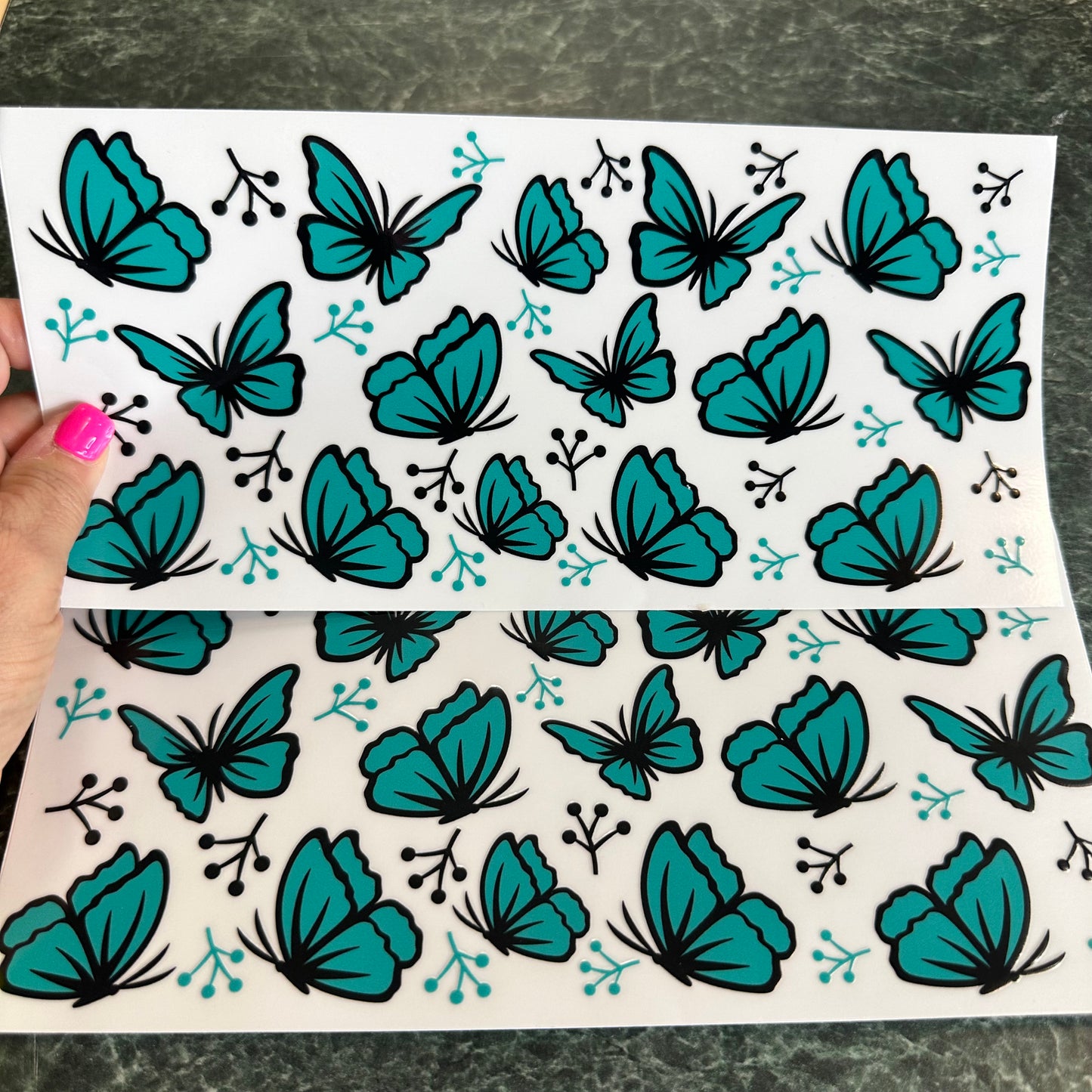 Butterflies #2 UV DTF Wrap