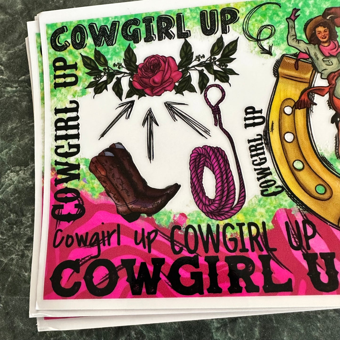 CowGirl Up UV DTF Wrap