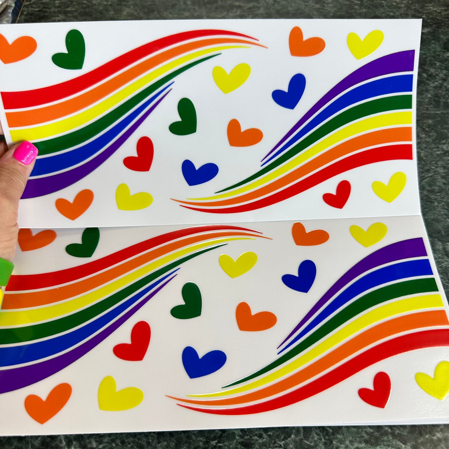 Pride Love Rainbows  UV DTF Wrap