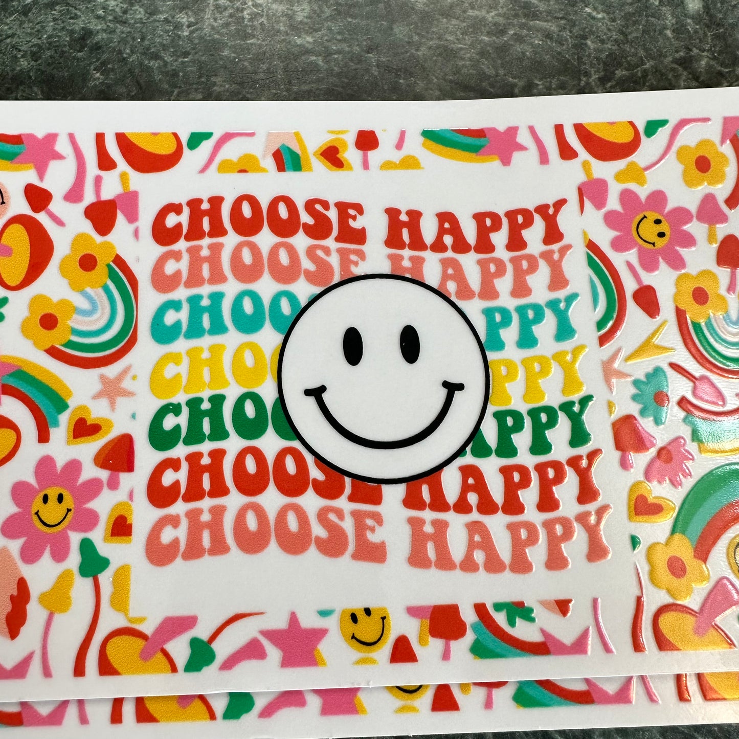 Choose Happy UV DTF Wrap