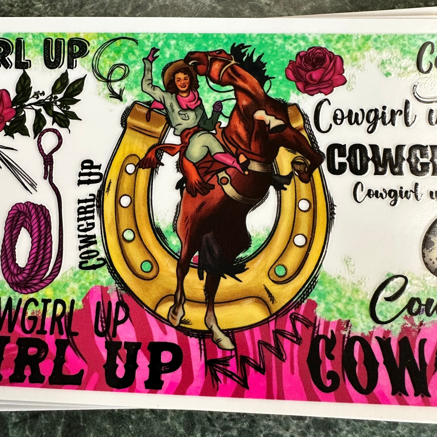 CowGirl Up UV DTF Wrap