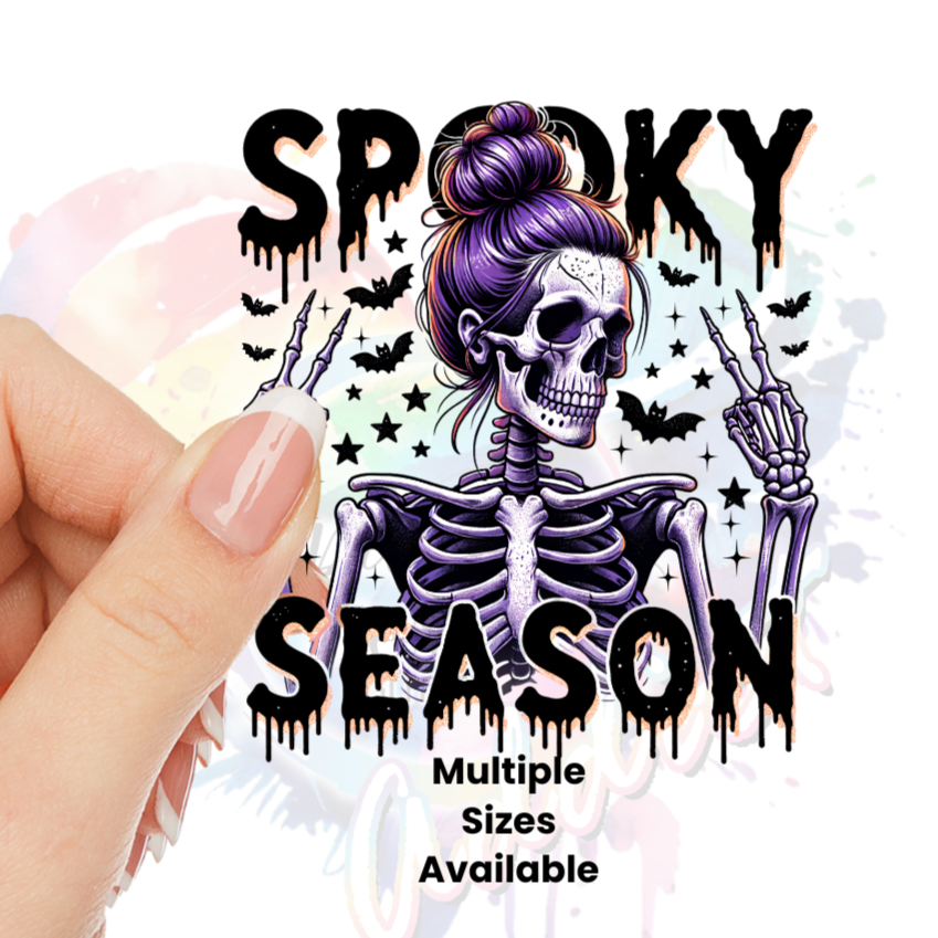 Halloween-spooky-season UV DTF Decal