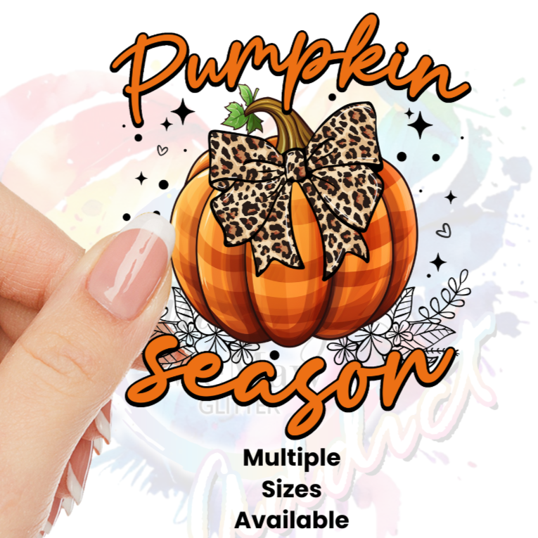 Retro Pumpkin season UV DTF Decal