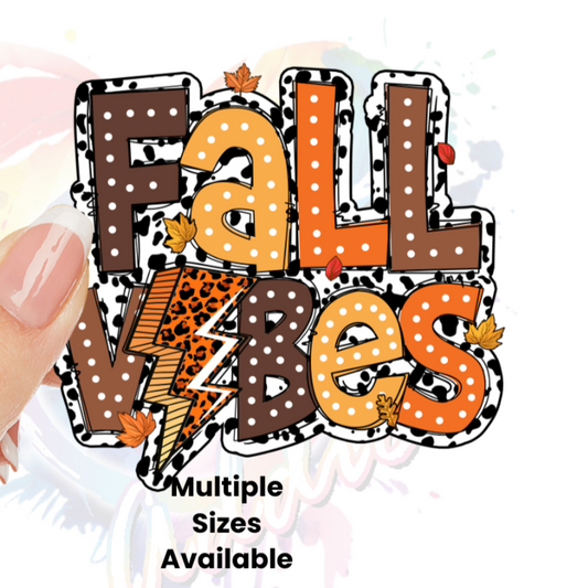 Retro Fall Vibes 2 UV DTF Decal