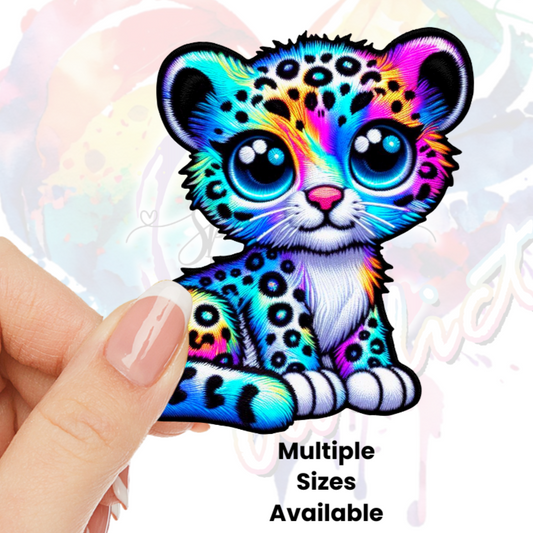 Rainbow Kitty UV DTF Decal