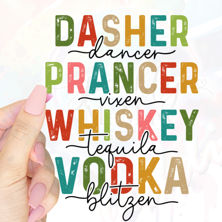 Dasher Dancer UV DTF Decal