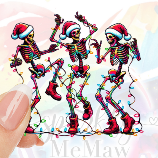 Dancing Skeletons UV DTF Decal