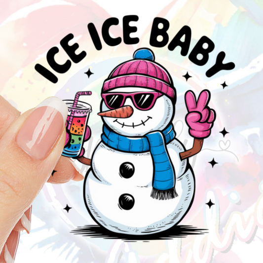 Ice Ice Baby UV DTF Decal