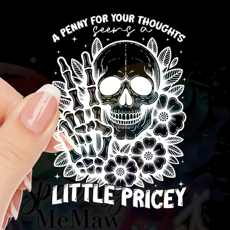 Little Pricey UV DTF Decal (3 colors)