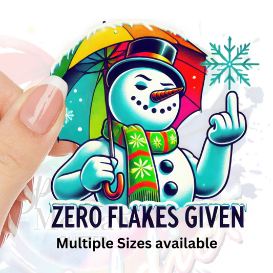 Zero Flakes Given UV DTF Decal