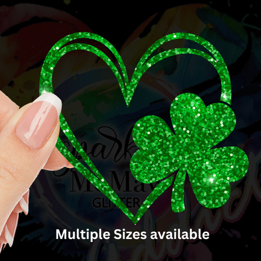 Shamrock Heart UV DTF Decal