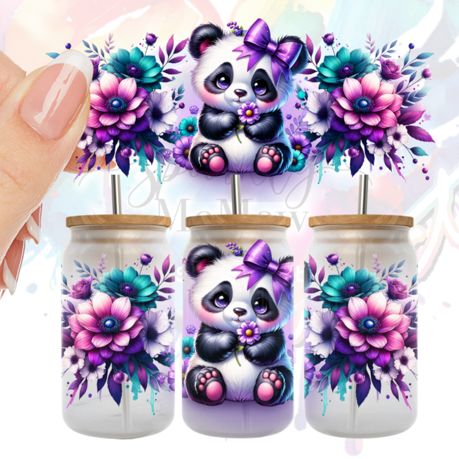 Purple Panda UV DTF 16 oz Wrap