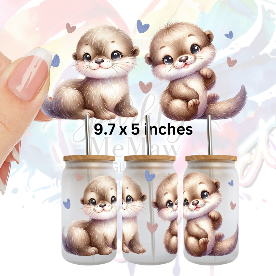 Otterly Cute UV DTF 16 oz  Wrap