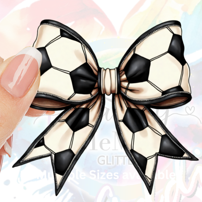 Soccer Bow UV DTF Decal