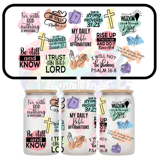 Bible Verse UV DTF 16 oz Wrap