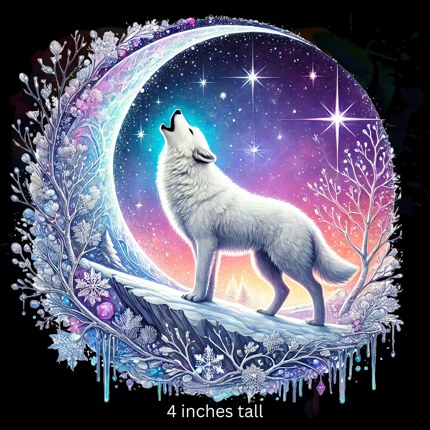 Mystical Wolf 1   UV DTF Decal