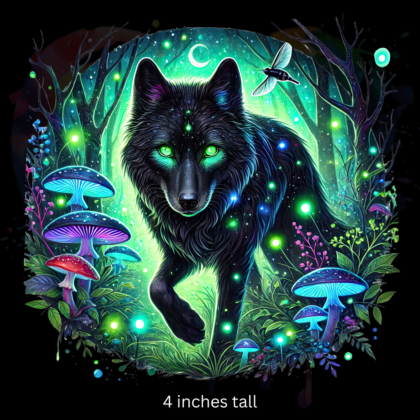 Mystical Wolf 5 UV DTF Decal