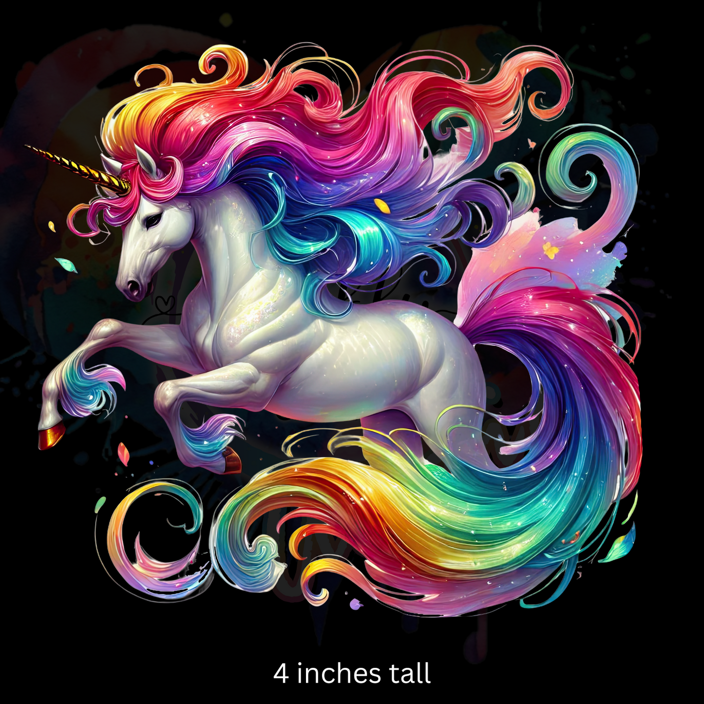 Starry Unicorn 2 UV DTF Decal