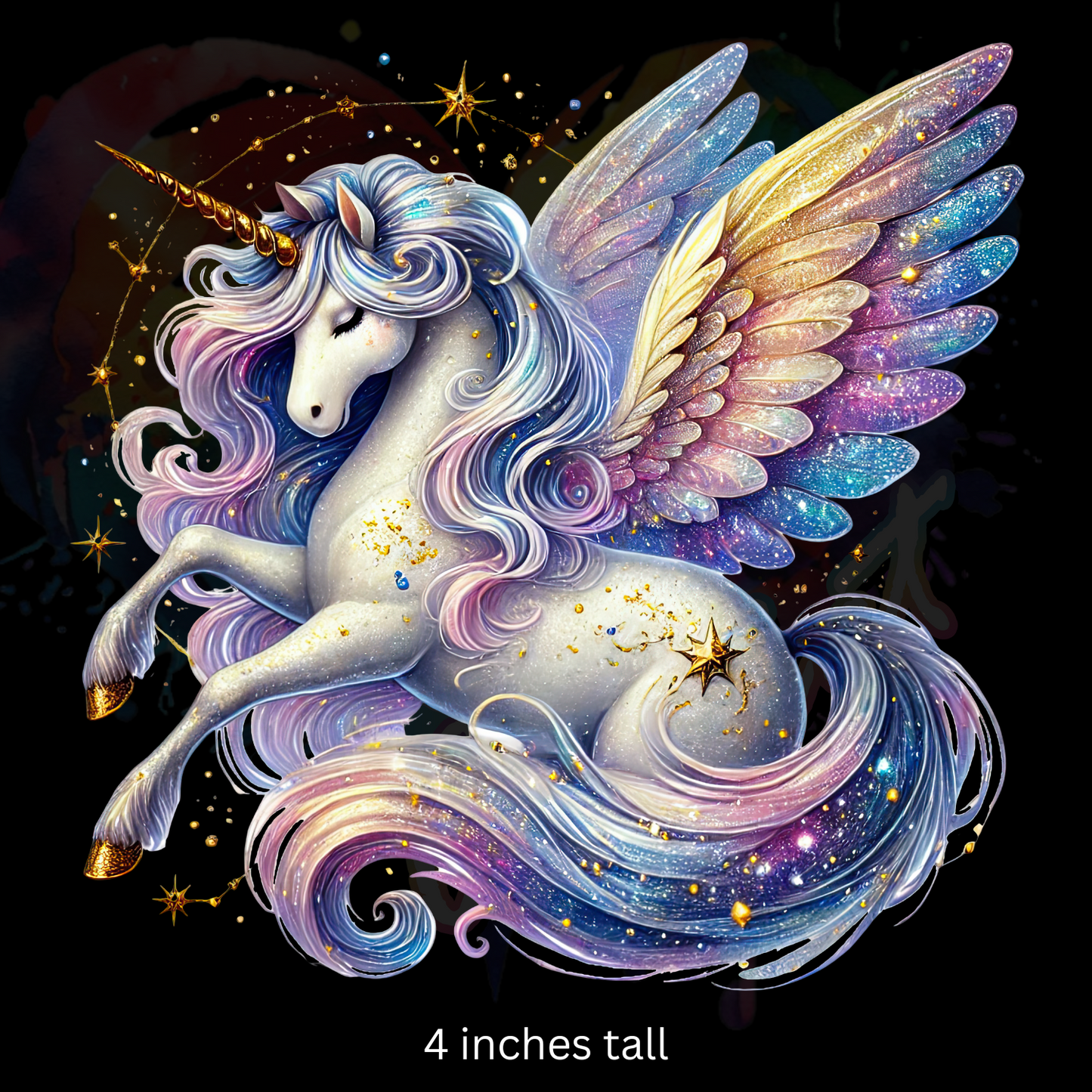 Starry Unicorn 3 UV DTF Decal