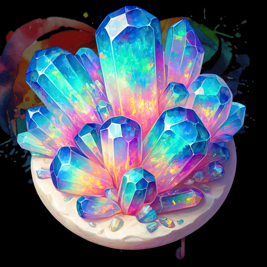 Crystals 1  UV DTF Decal