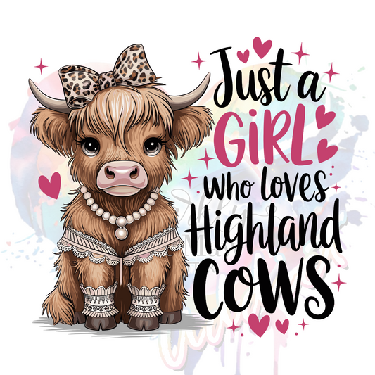 Cute Cow Dressed up  UV DTF Decal (3 INCHES)