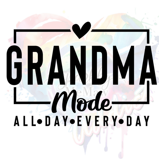 Grandma Mode UV DTF Decal (3 inches)