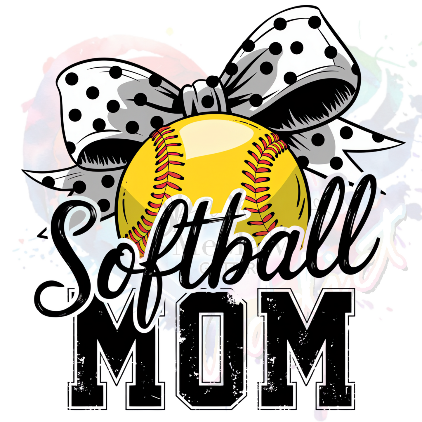 Softball Mom  UV DTF Decal