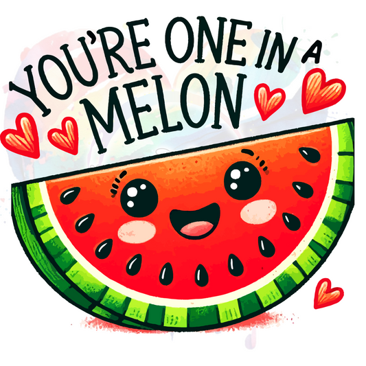 Your one in a Melon  UV DTF Decal