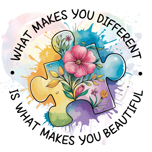 What Makes you Different makes you beautiful  UV DTF Decal