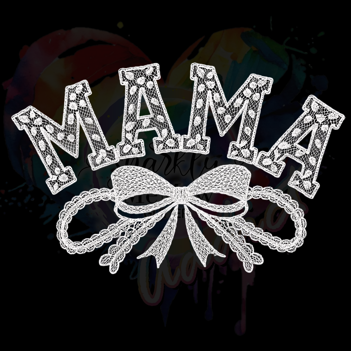 Mama Lace 2  UV DTF Decal