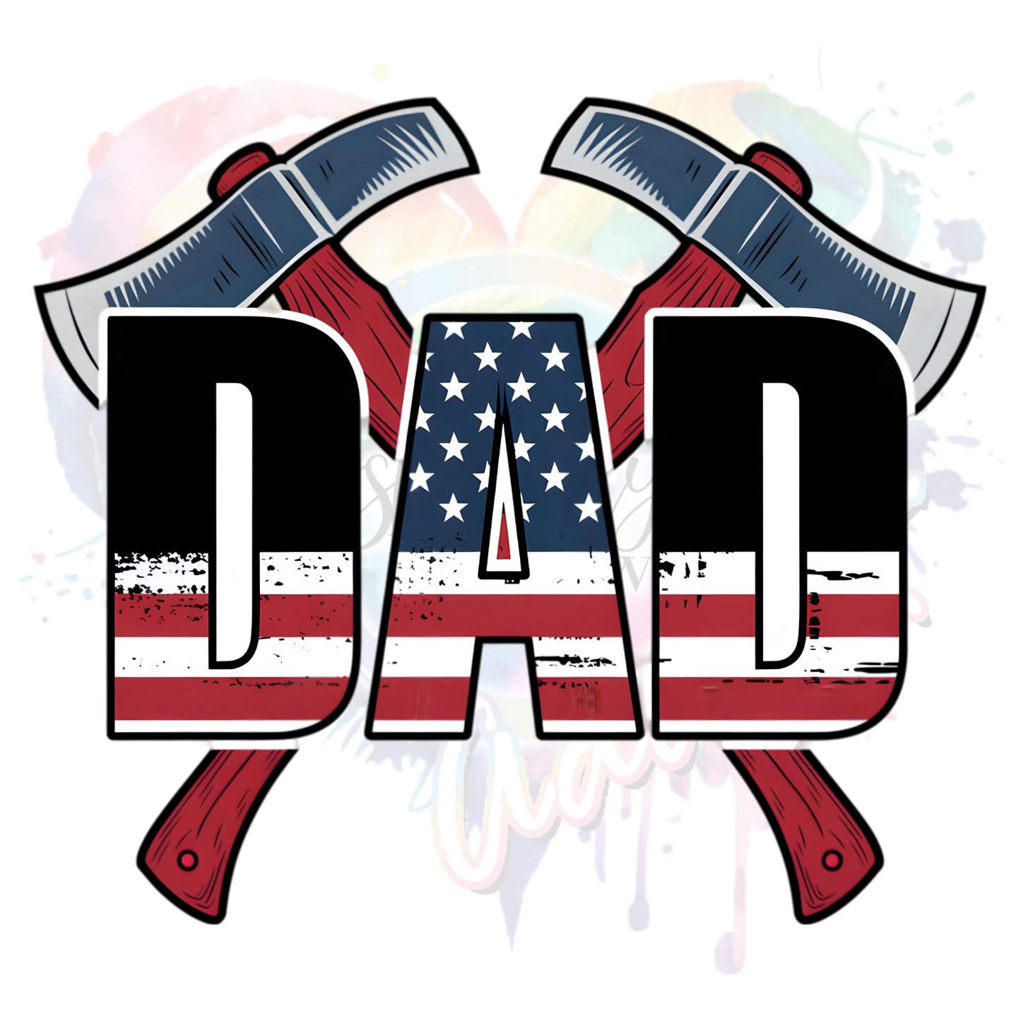 Fire Dad  UV DTF Decal