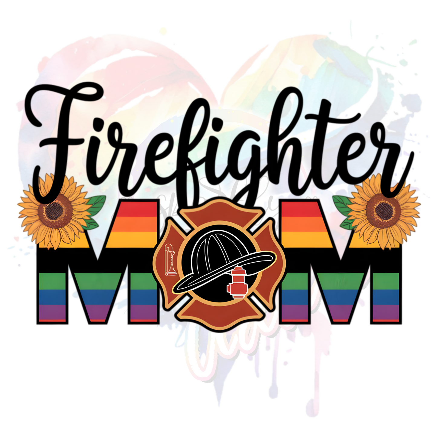 FireFighter Mom  UV DTF Decal