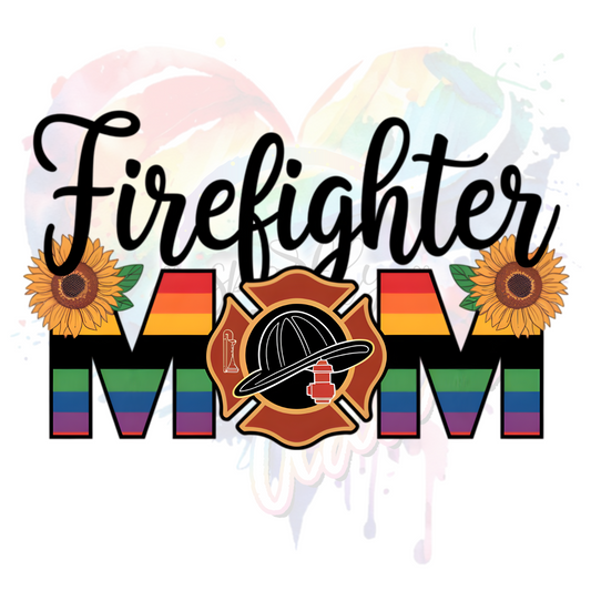 FireFighter Mom  UV DTF Decal