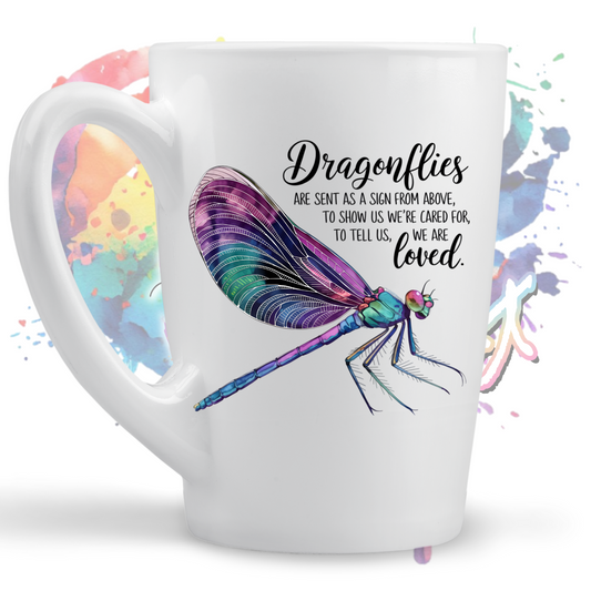 Dragonflies are Sent as a sign  UV DTF Decal