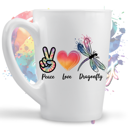 Peace love Dragonfly  UV DTF Decal