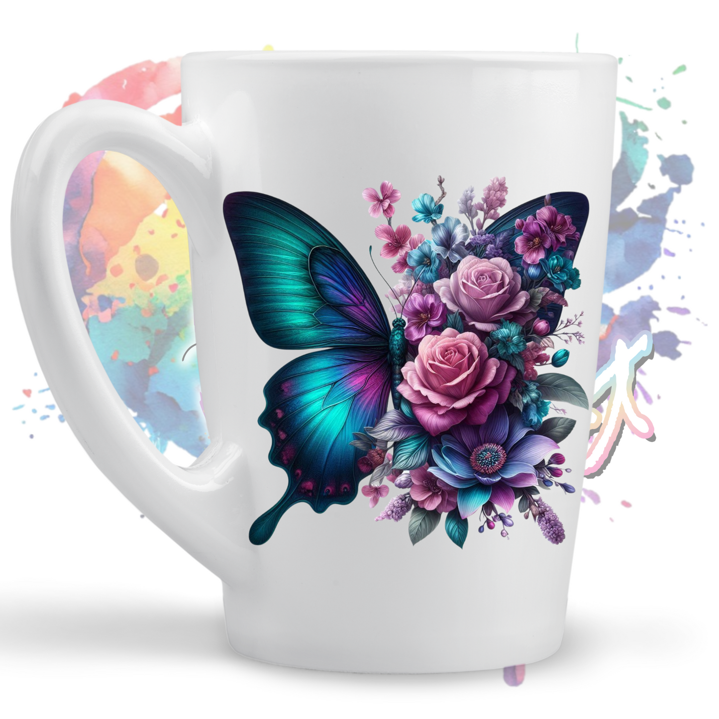 Butterfly Rose UV DTF Decal