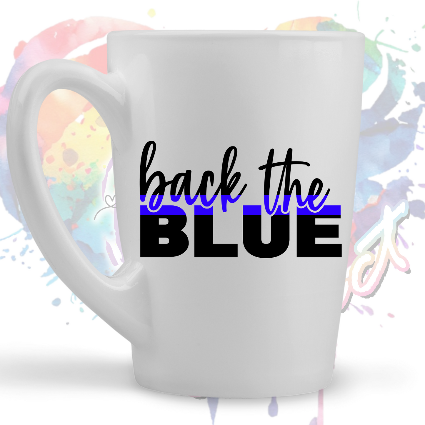 Back the Blue UV DTF Decal