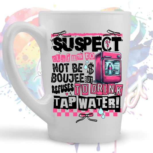 Suspect Claims Boujee Water  UV DTF Decal
