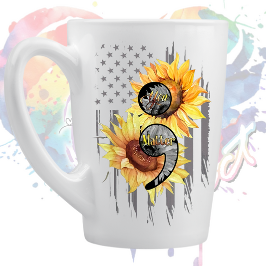 You matterr Sunflower uv dtf decal 4 inches tall