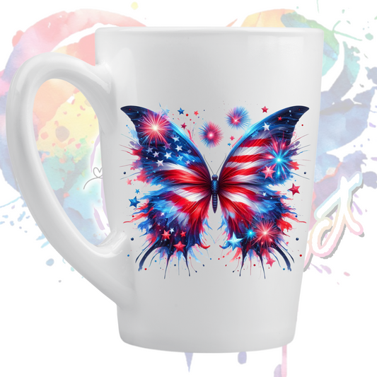 4th of July Butterfly UV DTF Decal