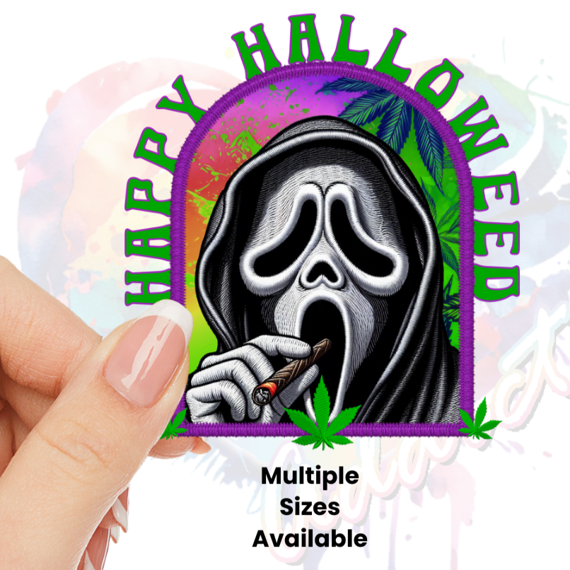 Happy HalloWeed GhostFace UV DTF Decal