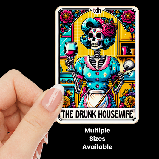 Drunk Housewife Tarot UV DTF Decal