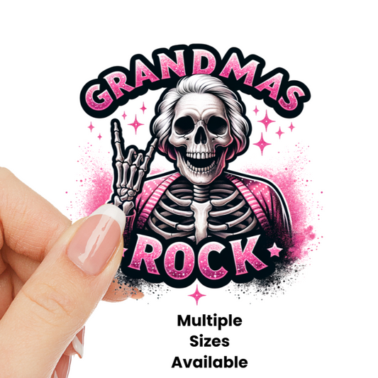 Grandmas Rock UV DTF Decal