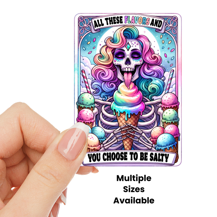 All These Flavors Tarot UV DTF Decal