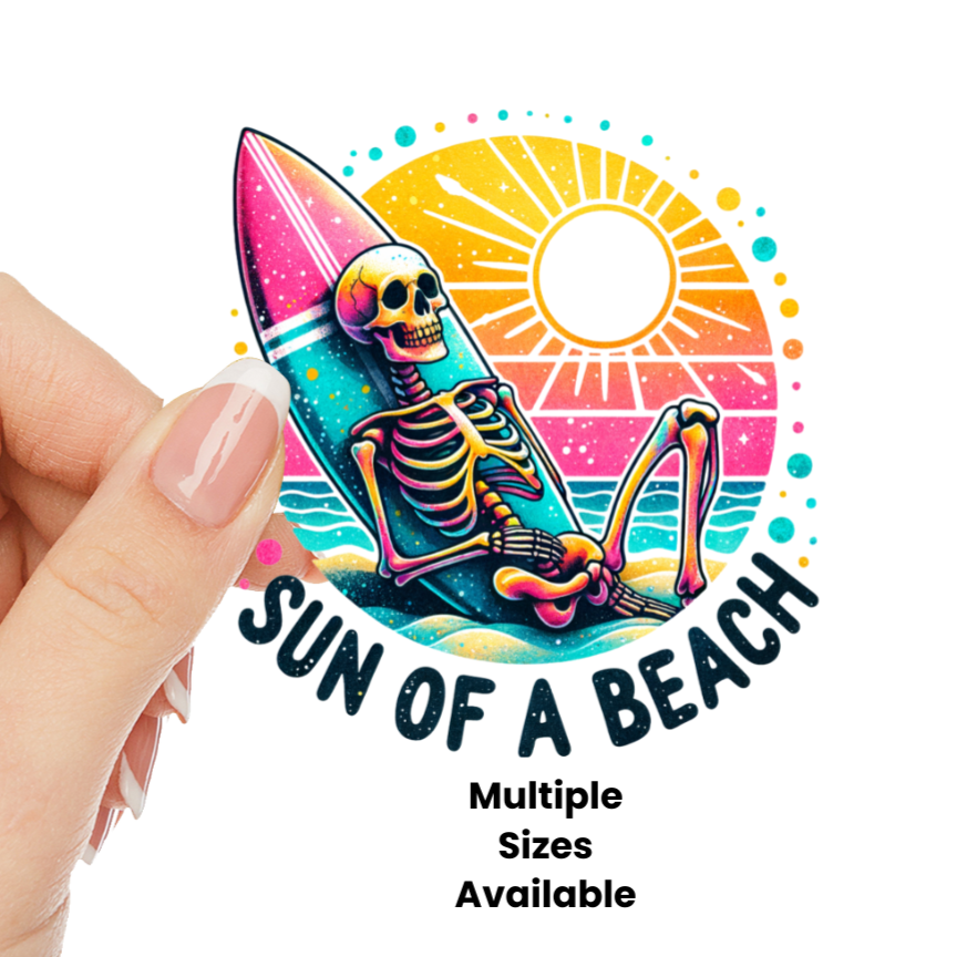 Sun of a Beach UV DTF Decal