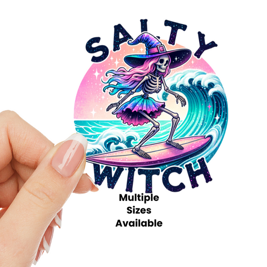 Salty Witch UV DTF Decal