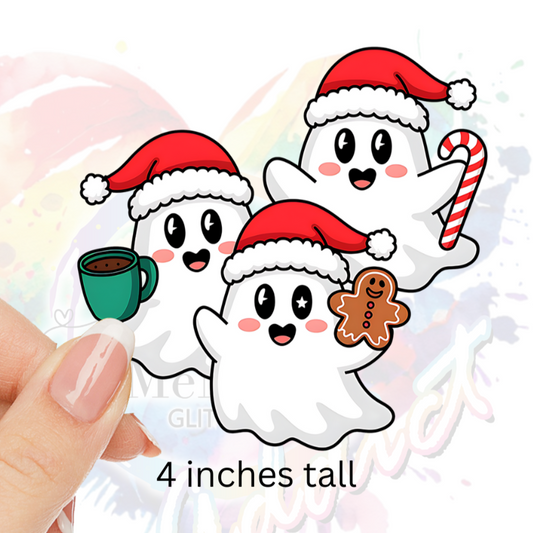 Christmas Ghost UV DTF Decal